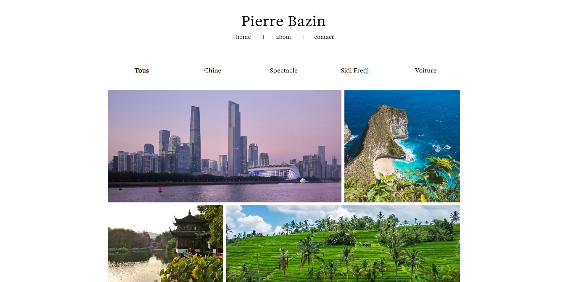 Portfolio de photographe
